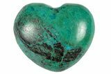Polished Malachite & Chrysocolla Heart - Peru #250294-1